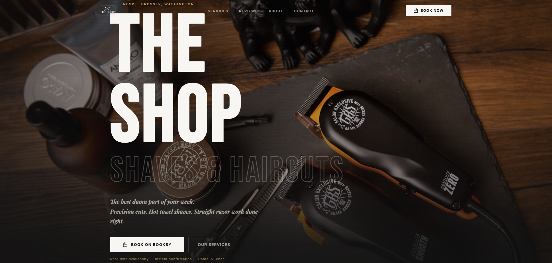 Sitio web The Shop Prosser